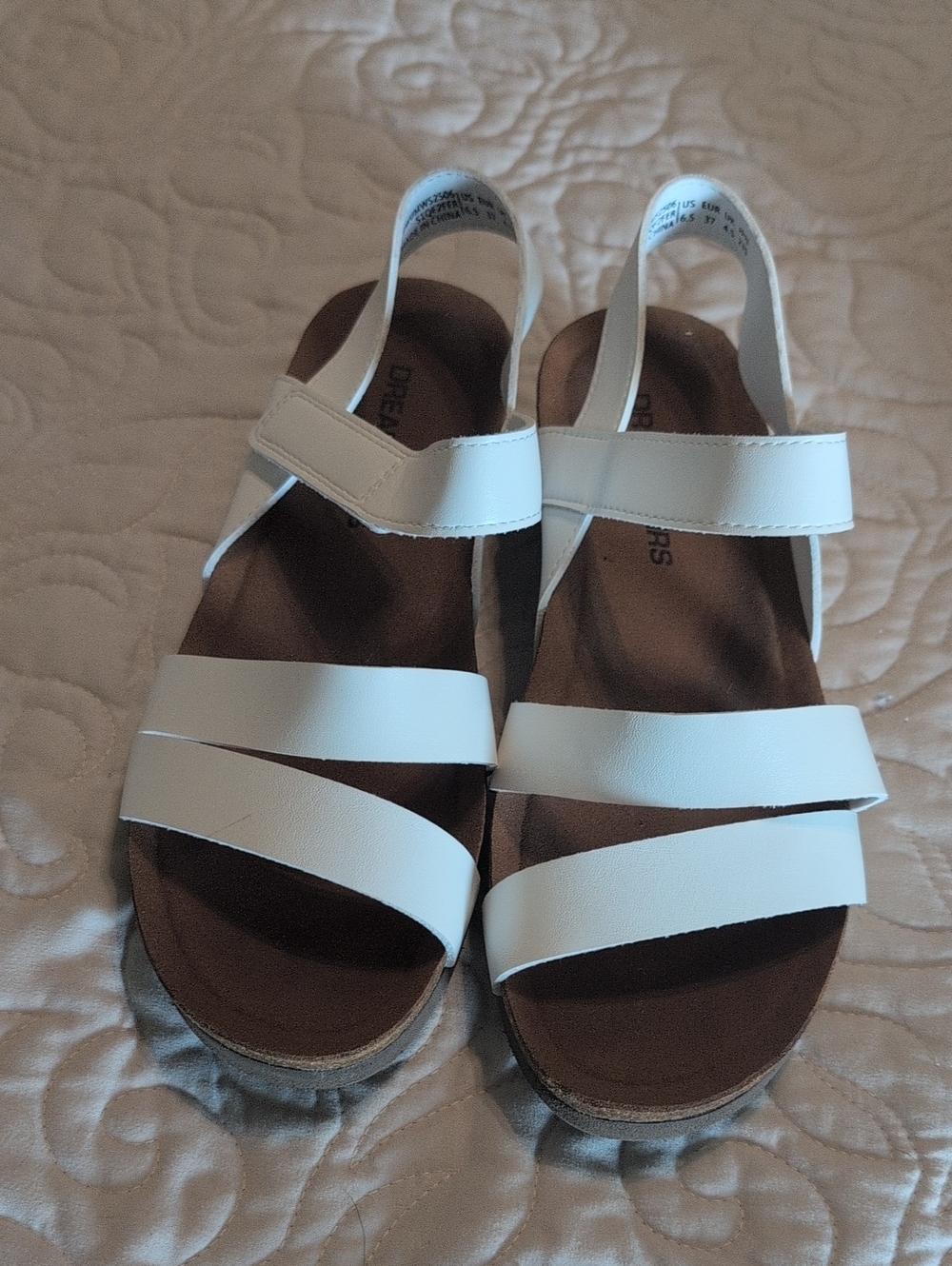 Dream Pairs White Strappy Slingback Sandals